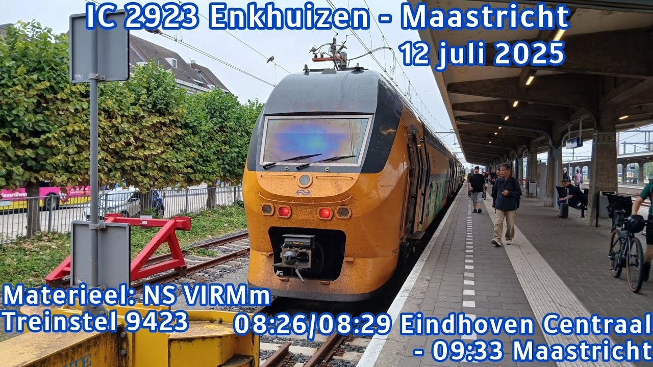 Rit met de NS VIRMm #9423 als IC 2923 van Eindhoven Centraal naar Maastricht | Treinritten (47)