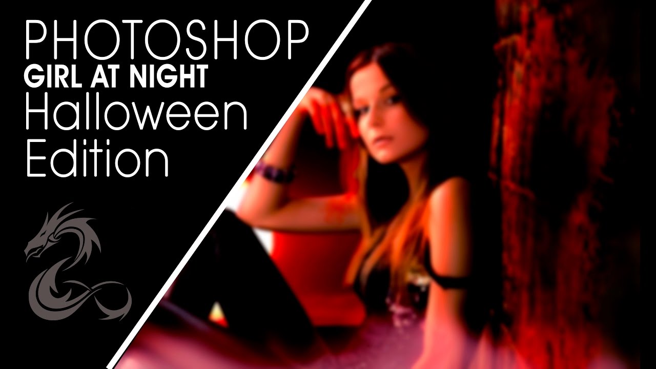 The Girl at Night | Halloween Edition | Photoshop Manipulation | Speed Art