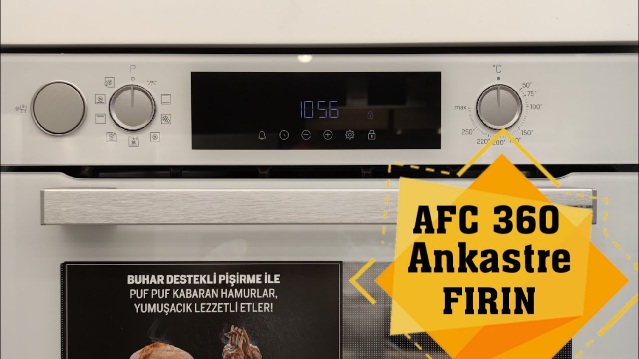 AFC 360 Arçelik Ankastre Fırın | Fibona Ankastre Serisi | Eski 9549 Buhar Destekli Ürünün  Yenisi