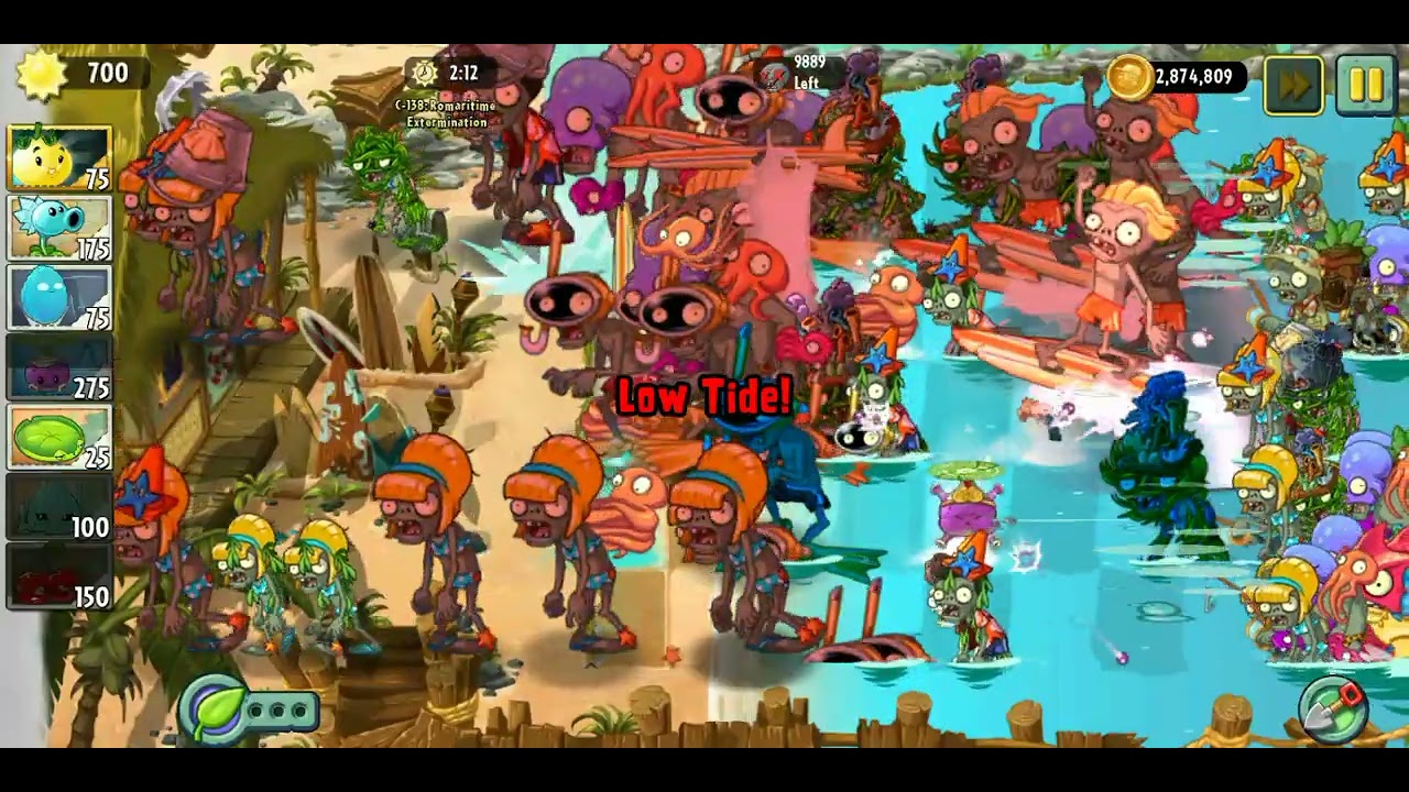 Plants vs Zombies 2: AltverZ | Weekly Challenge | C-138: Romaritime Extermination (Weirdest Level)
