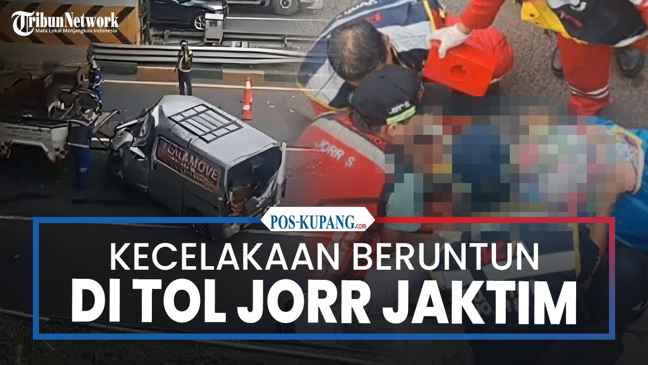 7 Kendaraan Terlibat Kecelakaan Beruntun di Tol JORR Pasar Rebo Jaktim