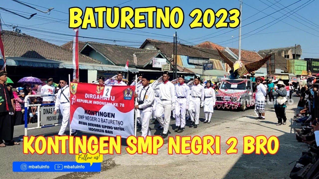 KONTINGEN SMP N 2 BRO  2023 #baturetno #jawatengah #wonogiri #indonesia #karnaval #mbatuinfo