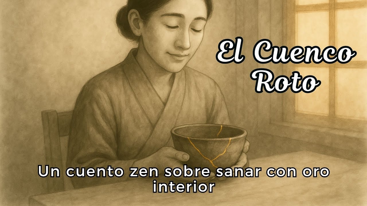 El Cuenco Roto — Un cuento zen sobre sanar con oro interior