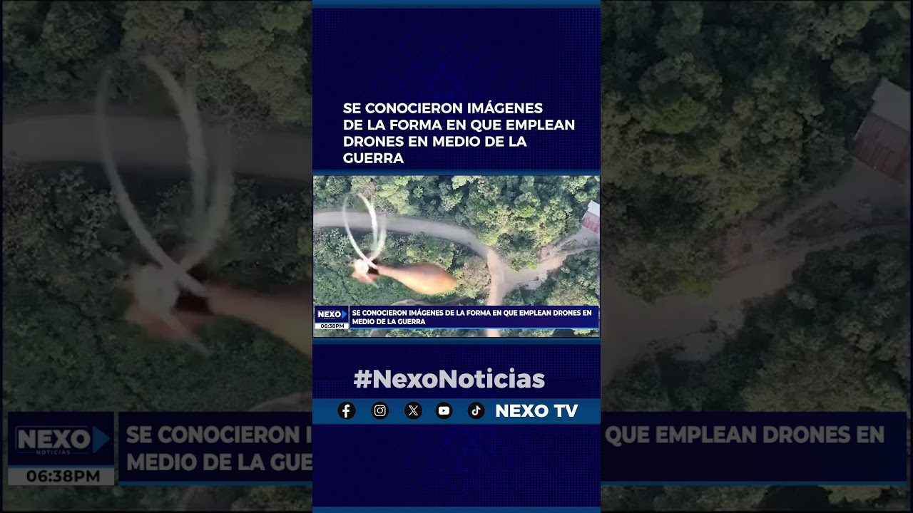 #NexoNoticias | Se conocieron im&aacute;genes de la forma en que emplean drones en medio de la guerra.