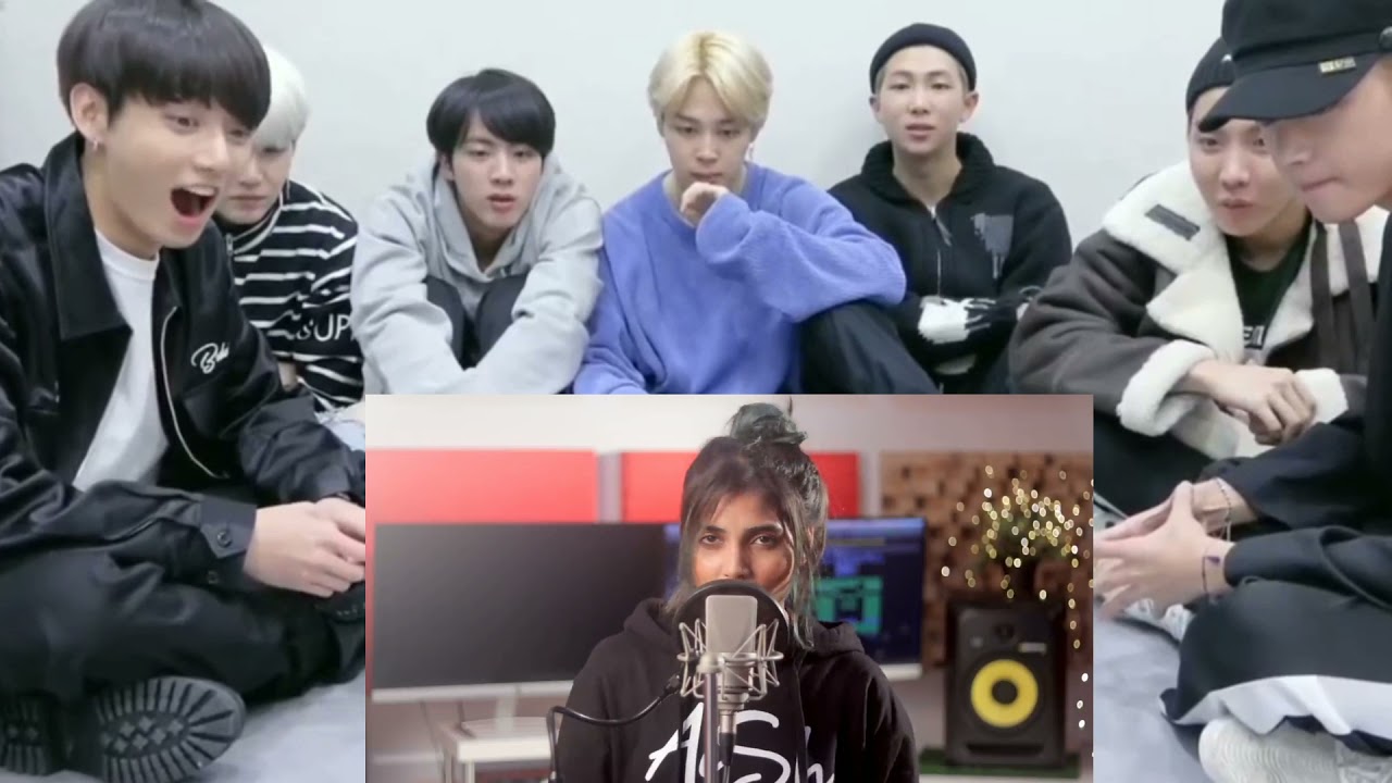 BTS REACTION TO khabar tenu koi na (female version) | cover by Aish | Fallin for you