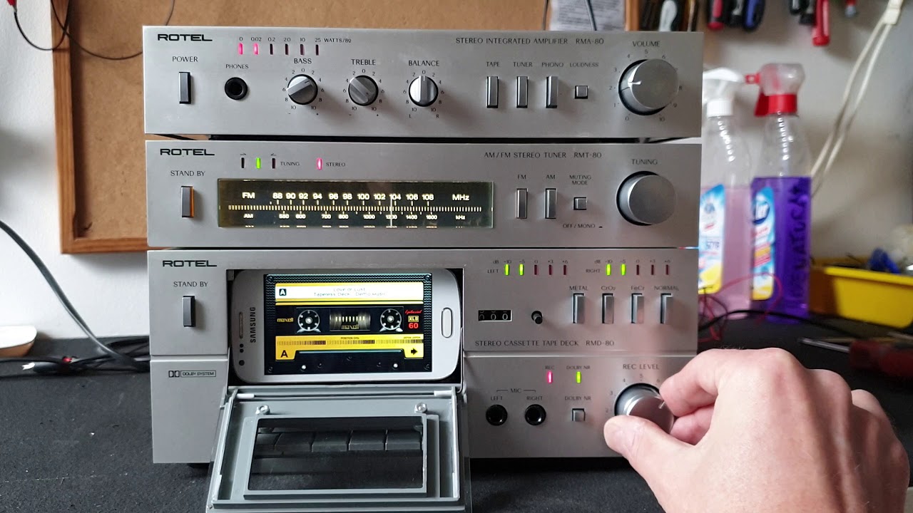 ROTEL mini tower as MP3/FLAC player/Internet radio/FM radio - Tapeless Deck Project
