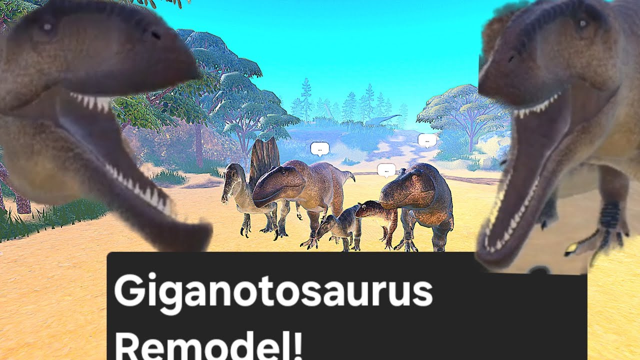 Giganotosaurus Remodel! Gameplay (Dinosaur World Mobile!)