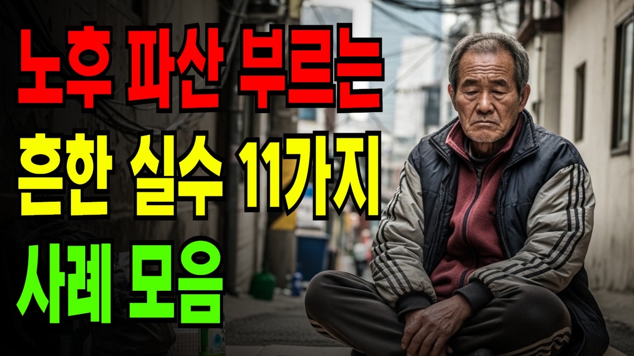 노후 파산 부르는 흔한 실수 11가지