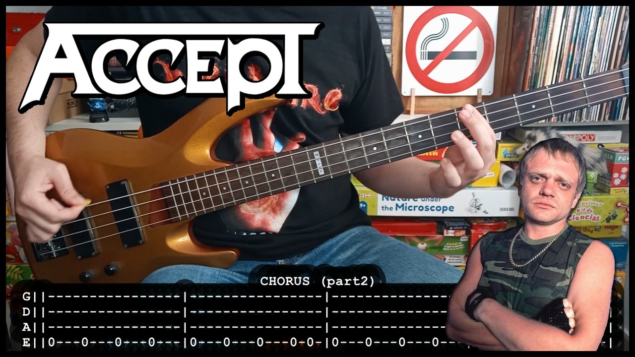 ACCEPT - Living for tonite (BASS TABS) [lyrics + PDF]