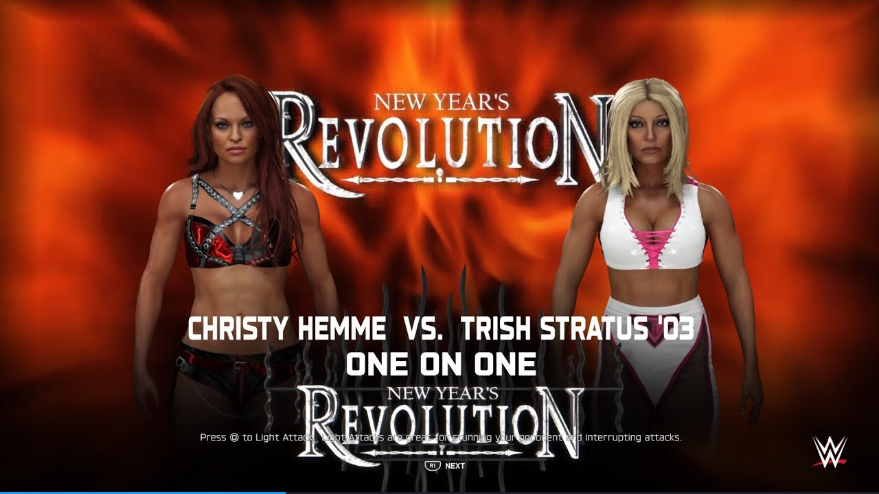 WWE 2K25 Universe Mode: New Years Revolution; Christy Hemme v Trish Stratus!