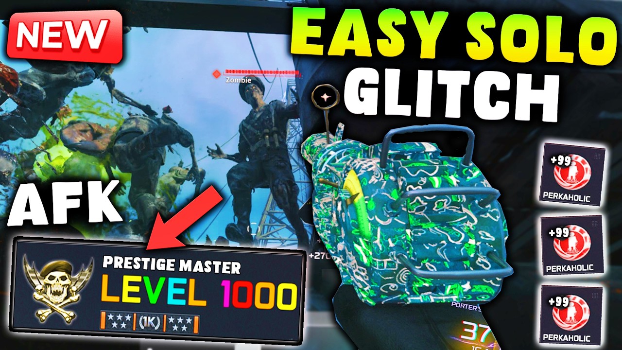 NEW SOLO GOD MODE XP GLITCH SPOT IN BO7! EASY CAMO GLITCH / XP GLITCH! SEMI AFK GLITCH!