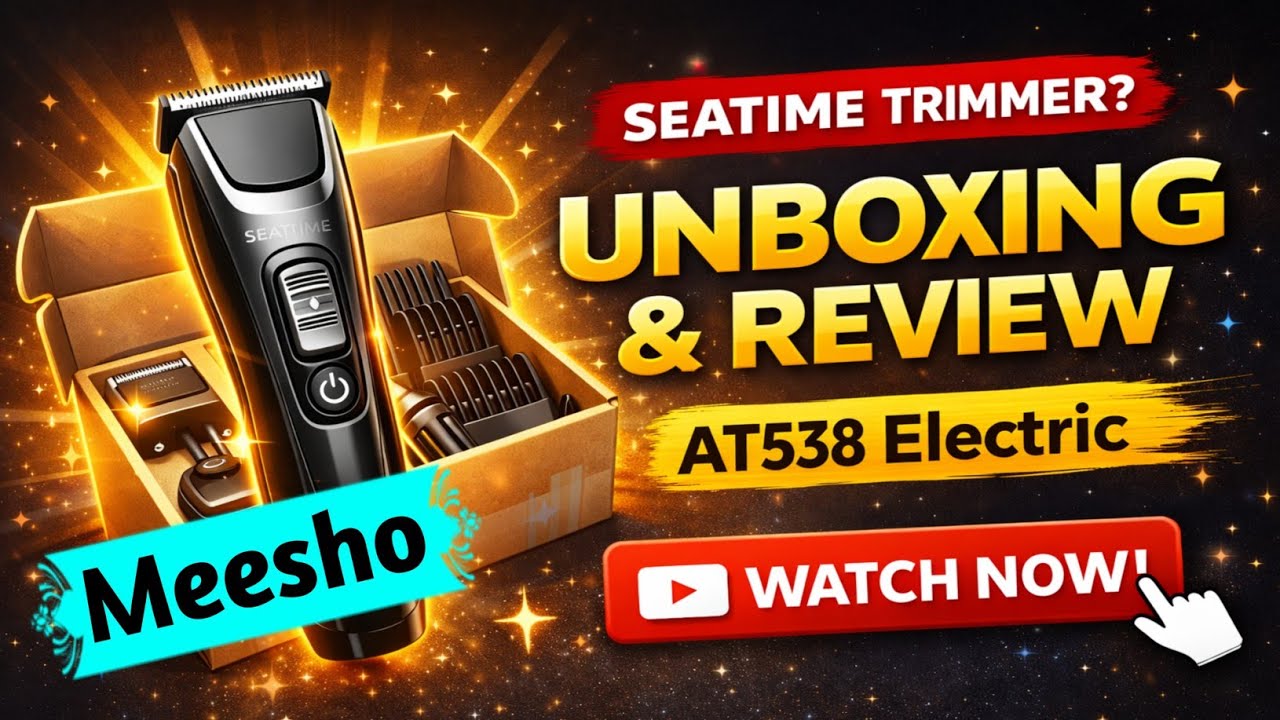 SEATIME AT538 Trimmer Unboxing & Review 🔥 | Best Budget Trimmer for Men