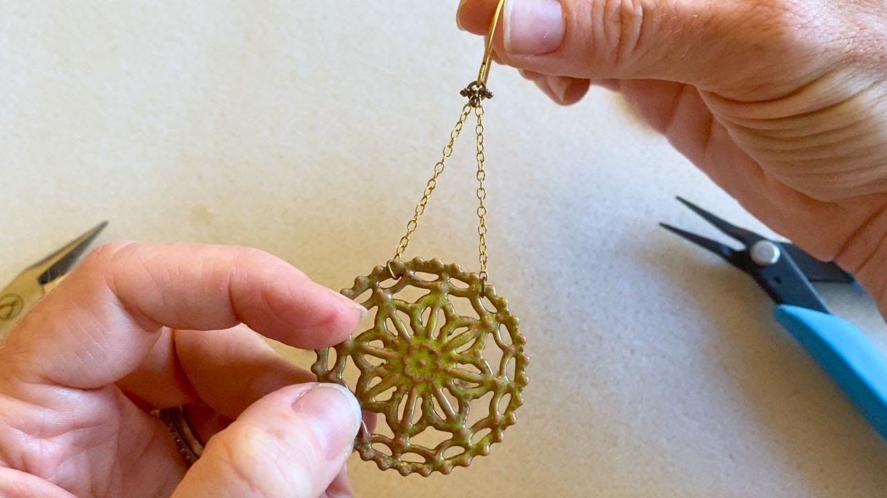How to Make a Pair of Statement Earrings Featuring a Gardanne Beads Focal Link