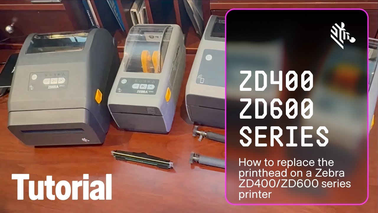 Как заменить печатающую головку на принтере Zebra серии ZD400/ZD600 | Zebra