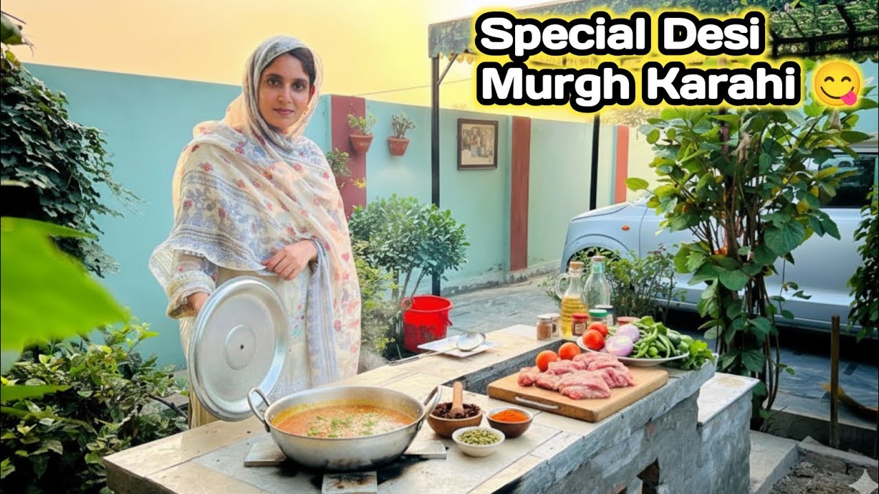Sardio Ki Pheli Special Cooking In New Kitchen 😍 | Special Desi Murgh Karahi 😋