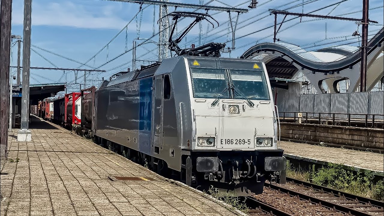 Trains at Mechelen Station (4K) 12-06-25