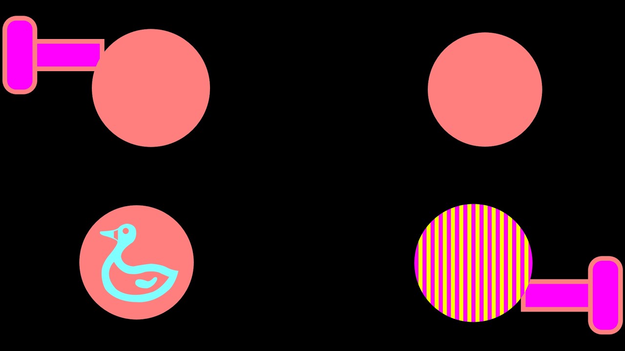 CVI 뇌성(피질)시각장애 CVI LEA GRATING: 2-1-1(15)MAGENTA-yellow