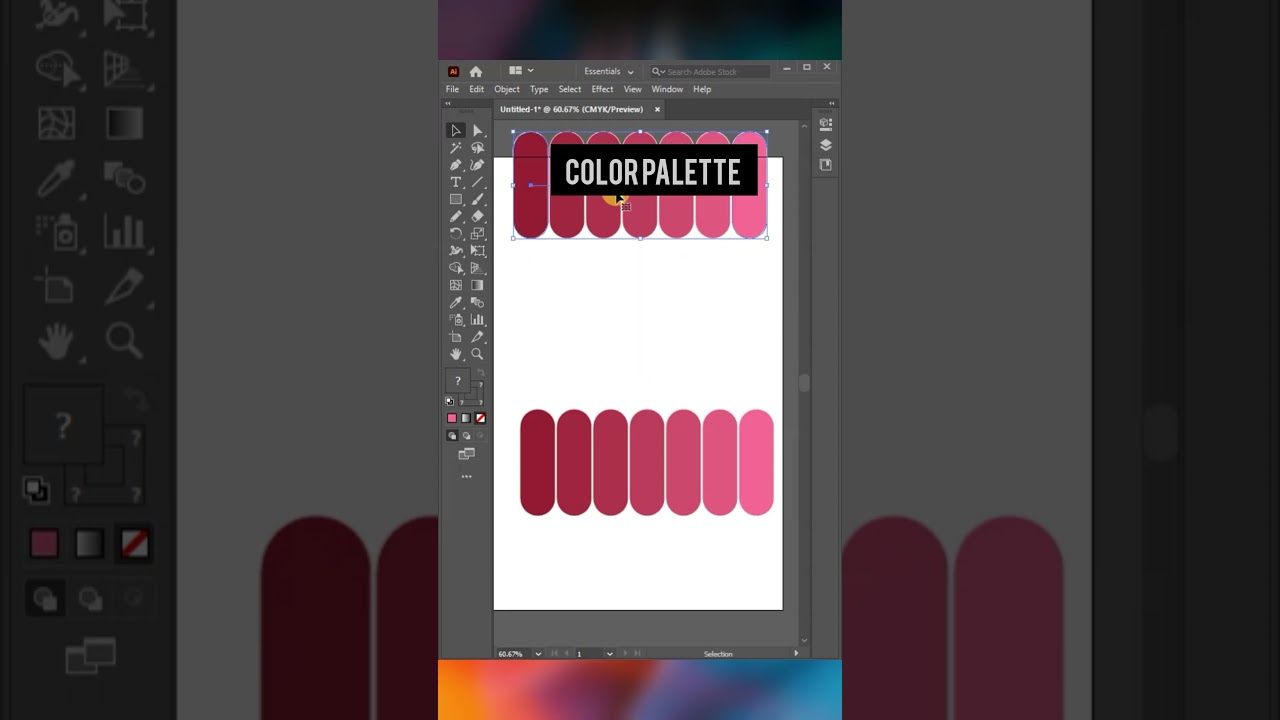 🎨 Design a Perfect Color Palette in Illustrator in 60 Seconds! 