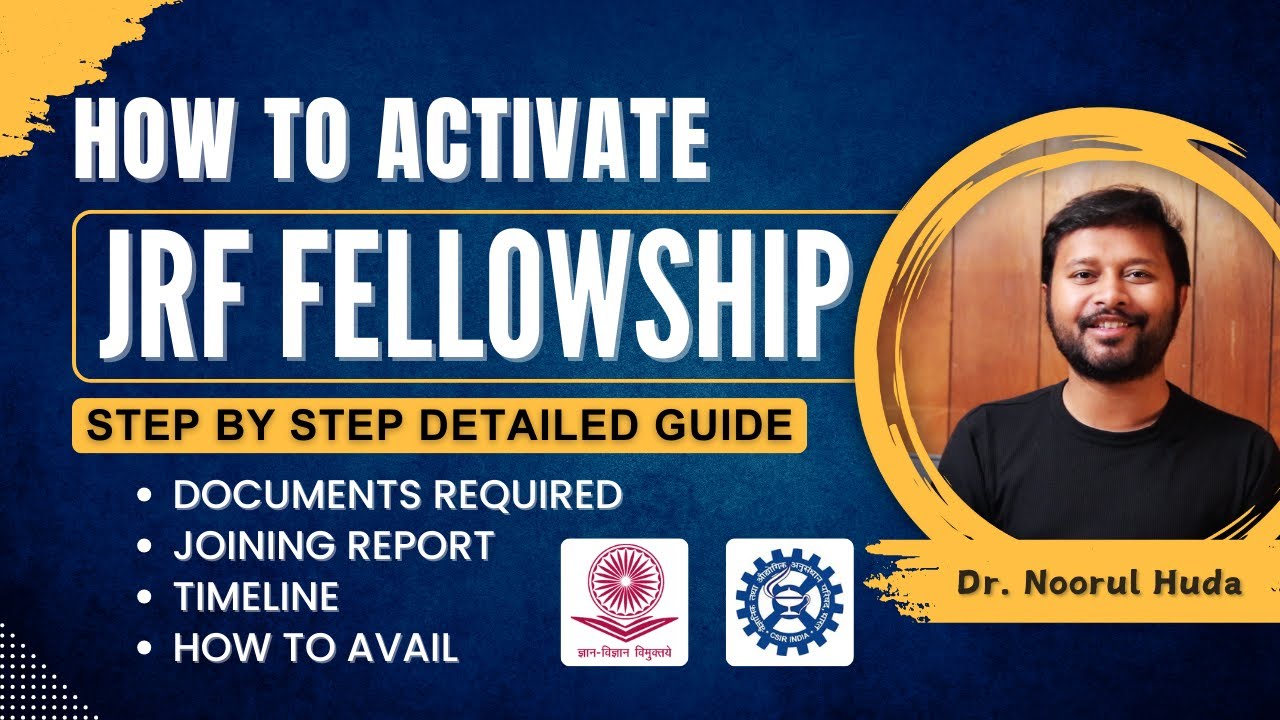 How to Activate JRF Fellowship | Step by Step Guide | From Result to Getting Money