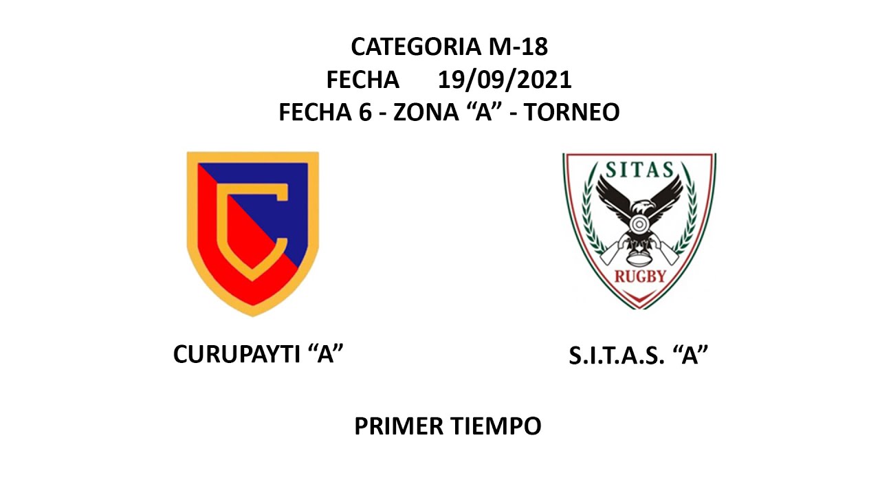 Curupa A vs SITAS A - 1er Tiempo - (Cat 2003) - Fecha 6 - Zona A - M18 -2021
