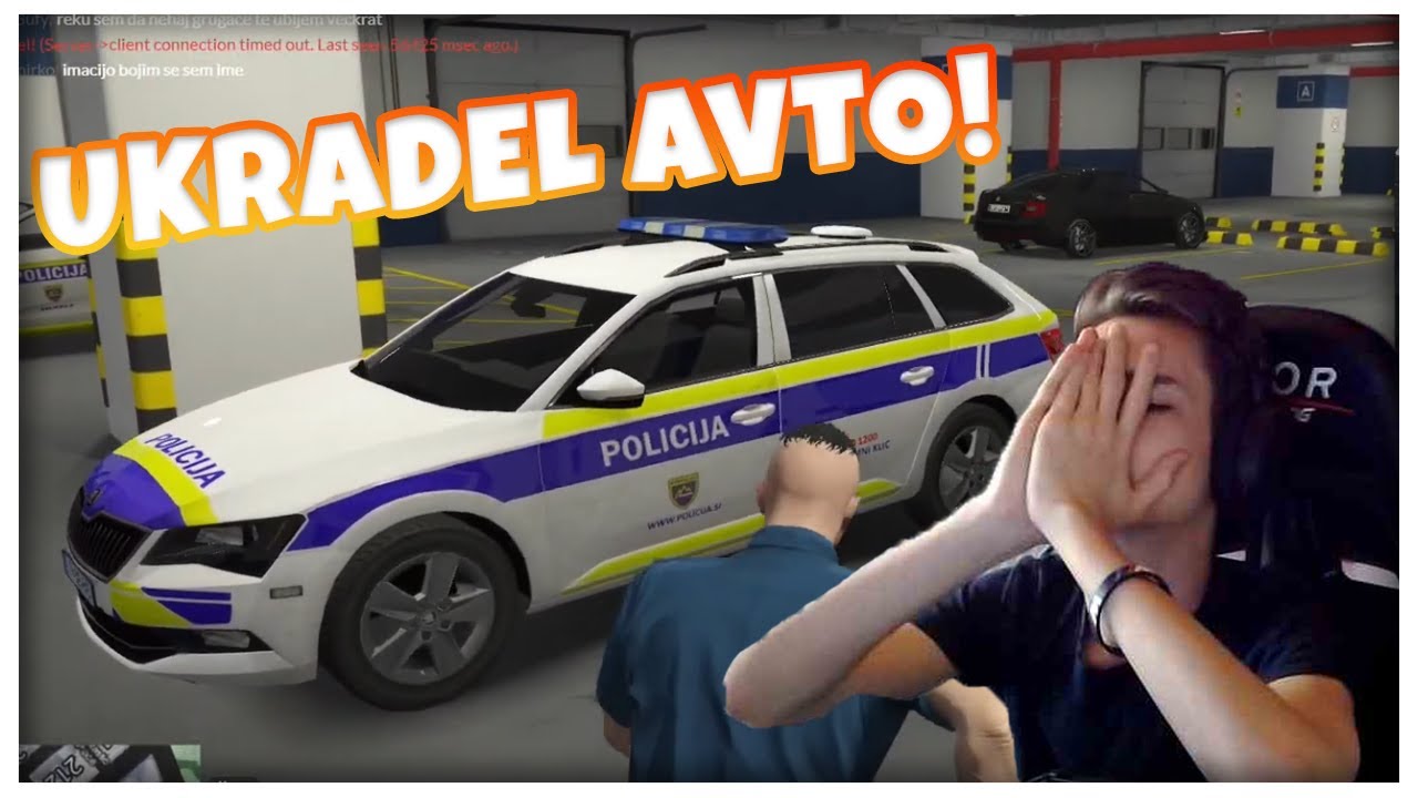 ROPAL GLAVNO BANKO IN UKRADEL POLICIJSKI AVTO!