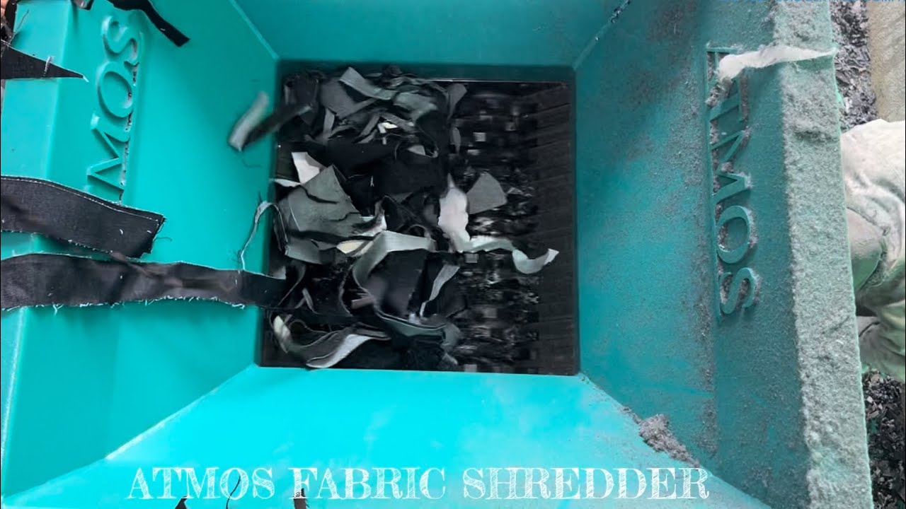 ATMOS FABRIC WASTE SHREDDER | CLOTH SHREDDER  | DENIM JEAN WASTE SHREDDER  | TEXTILE WASTE SHREDDER