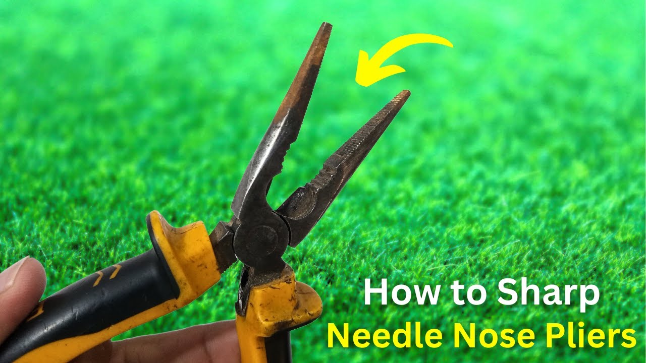 How to Sharpen Needle Nose Pliers 😍 Sharpen Wire Cutters