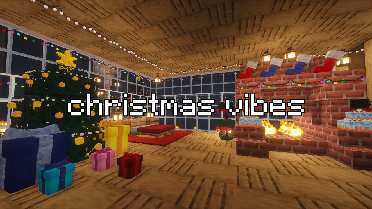 don't be too stressed, everything gonna be alright, relax (minecraft musics with christmas design)