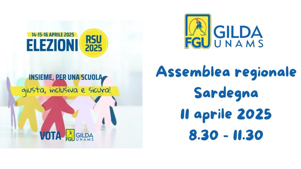 Assemblea regionale Gilda Unams - 11 aprile 2025