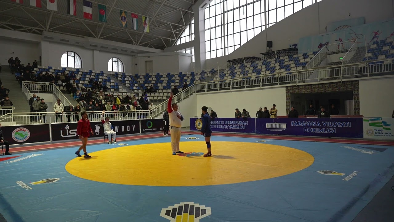 Sambo 2026 Uzbekistan Farg`ona 1-KUN Abdujalilov A (Sam) vs Komilov M (XOR) 58-kg 3-urin uchun-2