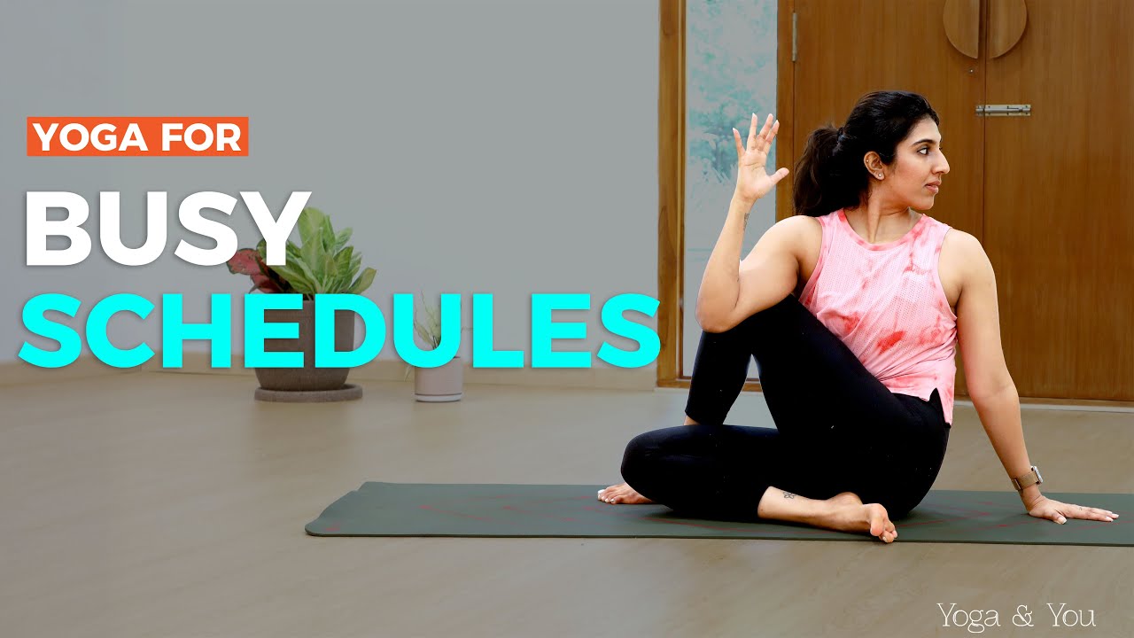 Yoga For Busy Schedules | 10 Minute Yoga | Yoga For Busy People | Quick Yoga Routine | Gomukhasana