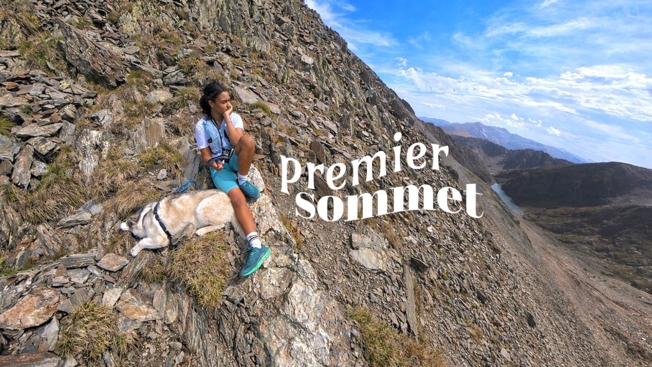 Mon premier SOMMET (coincée avec mon chien à 2900m)