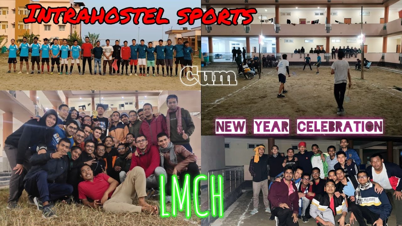 New year celebration via sports event @Lakhimpur medical College||hostel benefits #neet2023 #medico