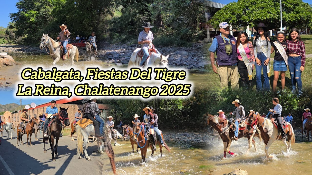 Cabalgata en Las Fiestas de San Jorge El Tigre, La Reina, Chalatenango 2025