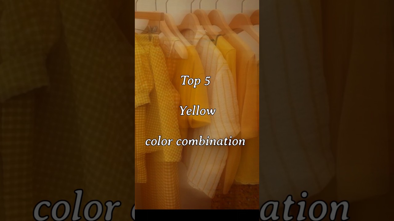 Top 5 yellow color combination ideas for suit / dress | New colour combinations ideas