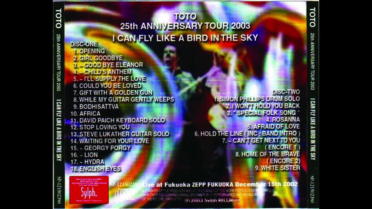 THE LOST TRACKS - Toto | Live at the Zepp, Fukuoka, Japan (2002)