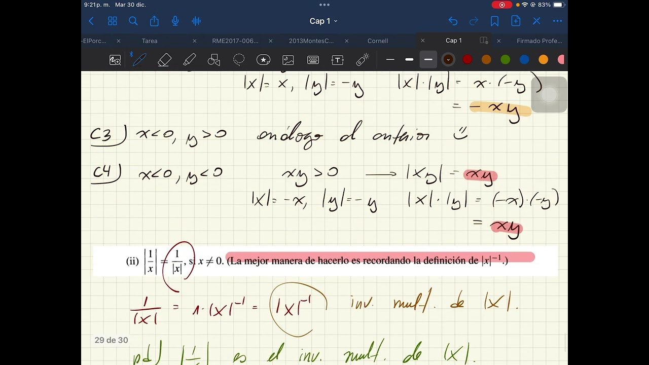 SOLUCIÓN Problema 12 - Capítulo 1 CALCULUS Spivak (Parte II)