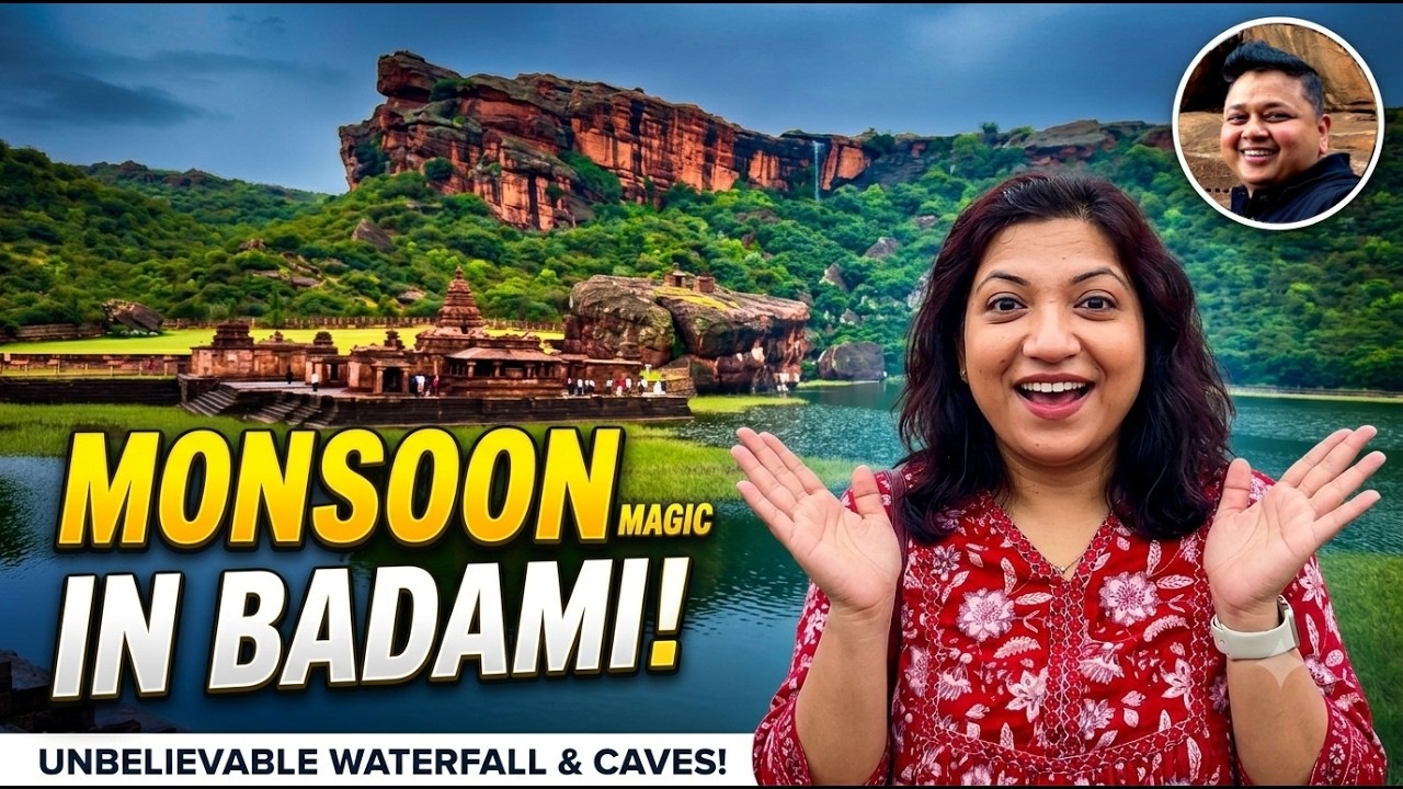 EP2: RoadTrip 2026 | Badami Caves | Bhutanatha Temples | Agastya Lake | Water Falls | Roving Couple