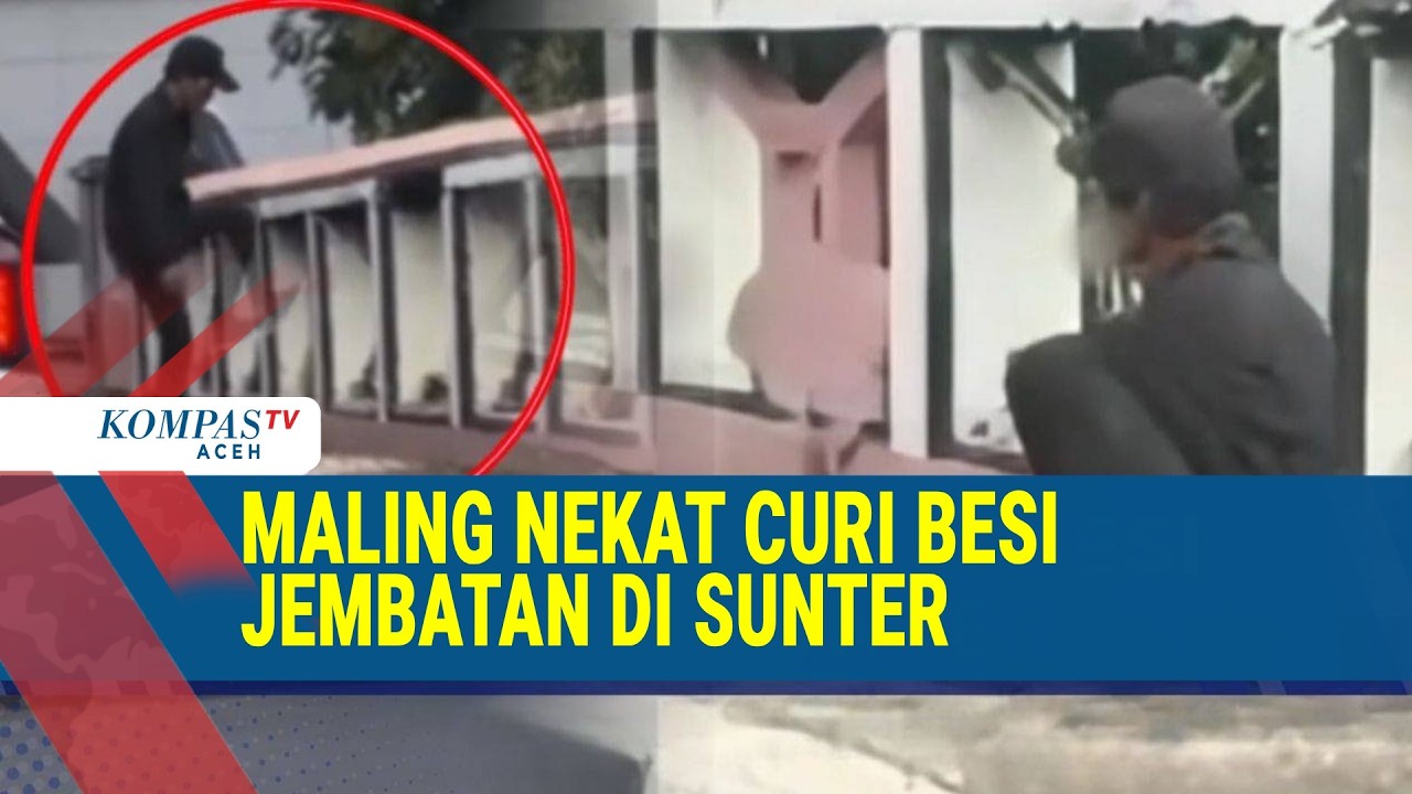 Maling Besi Jembatan di Sunter Diamankan Polisi