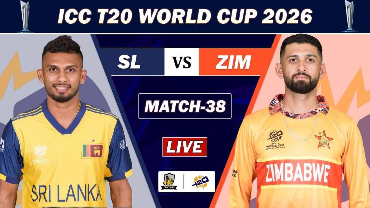 LIVE : SRI LANKA VS ZIMBABWE MATCH 38 LIVE | SL VS ZIM ICC T20 WORLD CUP MATCH COMMENTARY