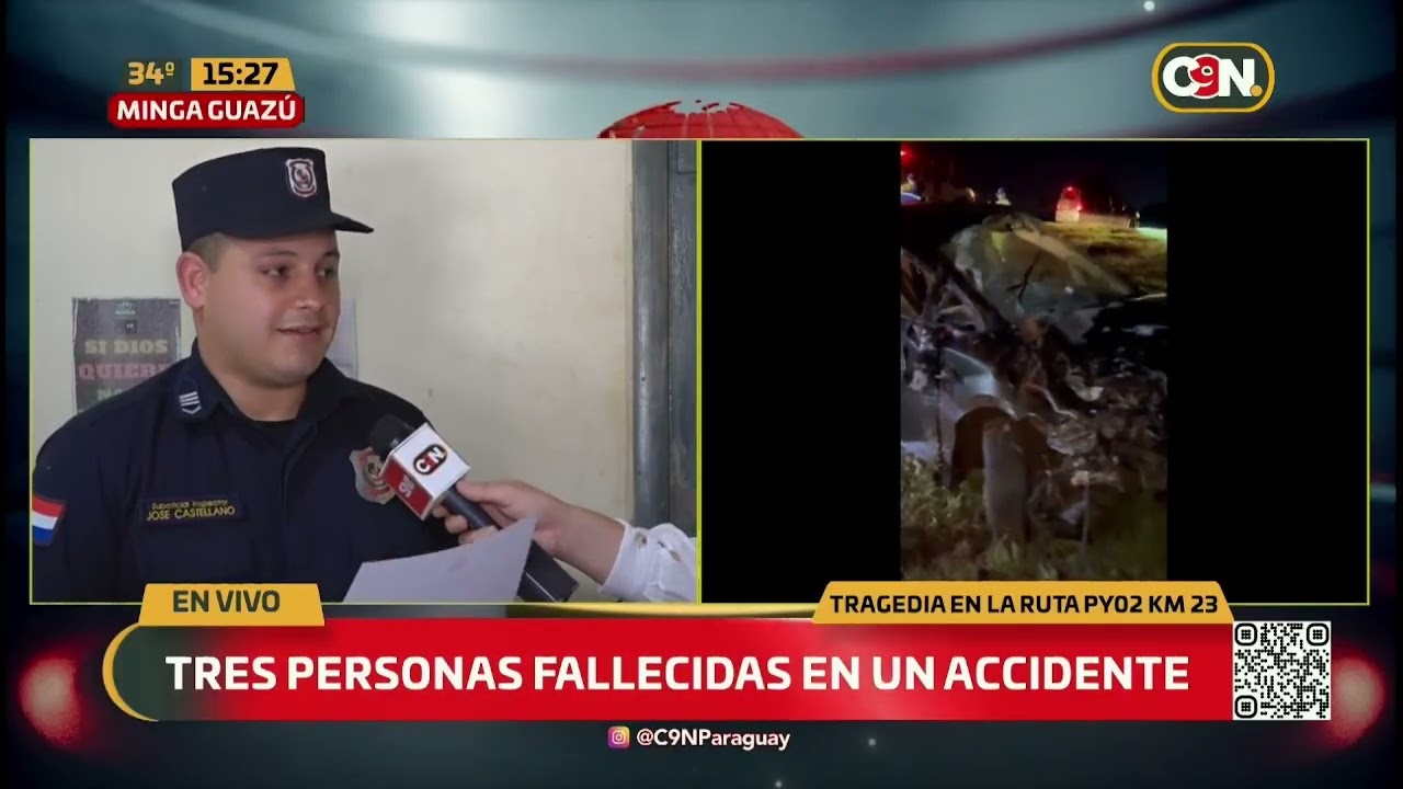 Tres personas fallecieron en trágico accidente