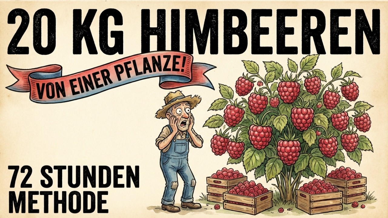 Endlich! Das 2000 Jahre alte Geheimnis, das Himbeeren in nur 72 Stunden zu massivem Wachstum anregt.