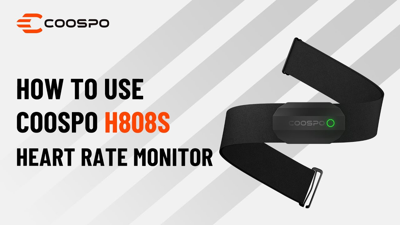 How to Use Coospo H808S Chest Strap Heart Rate Monitor?