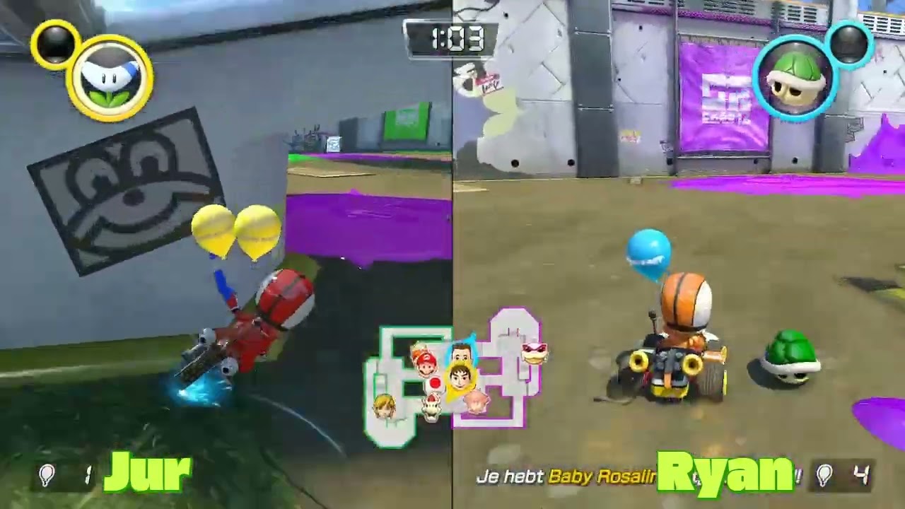 [nl] Ballonnen gevecht🏁 met jur in mario kart 8 deluxe (epic)