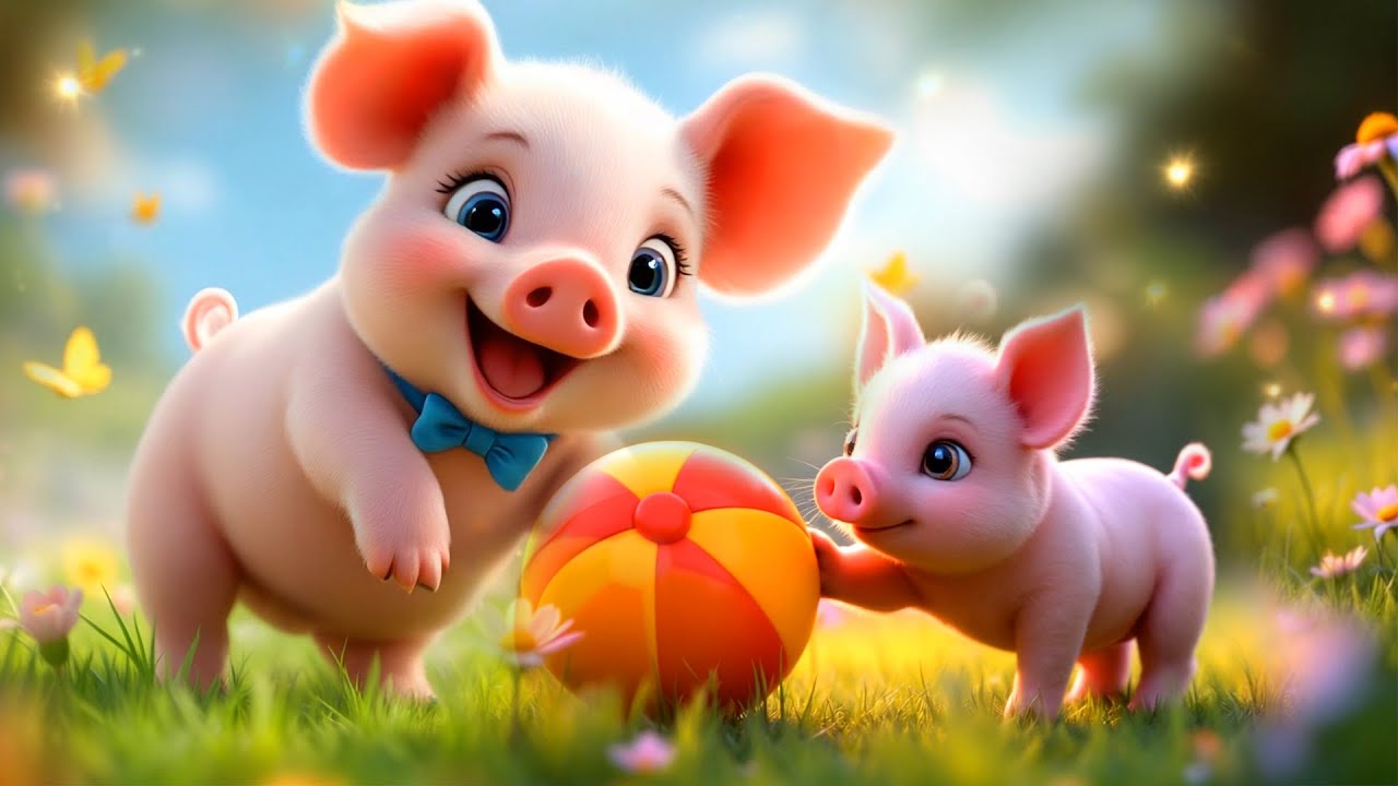 Con Heo Đất - Hoạt H&igrave;nh Heo Đất Vui Nhộn - Li&ecirc;n Kh&uacute;c Nhạc Thiếu Nhi Những Con Vật Đ&aacute;ng Y&ecirc;u Cho B&eacute;