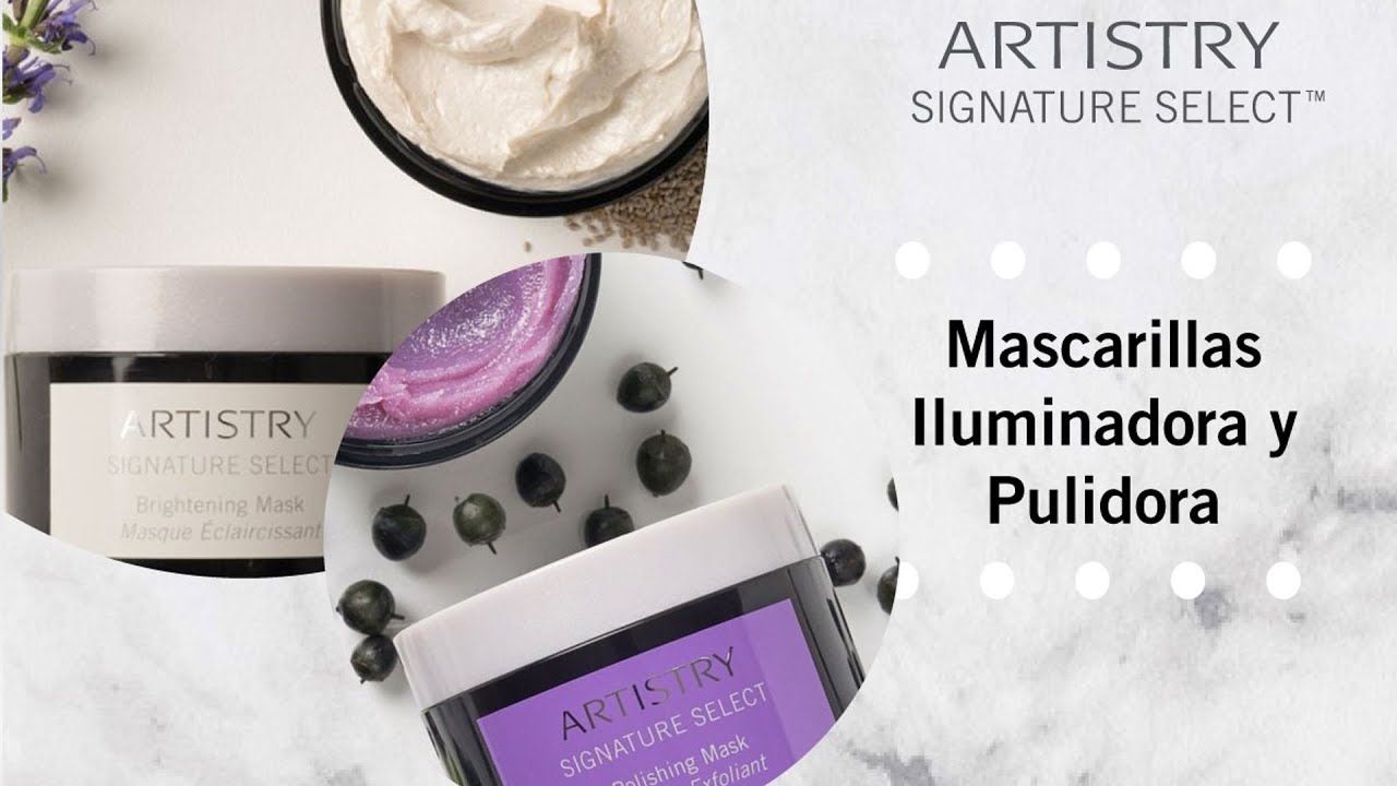 Mascarillas iluminadora y pulidora de Artistry Signature Select