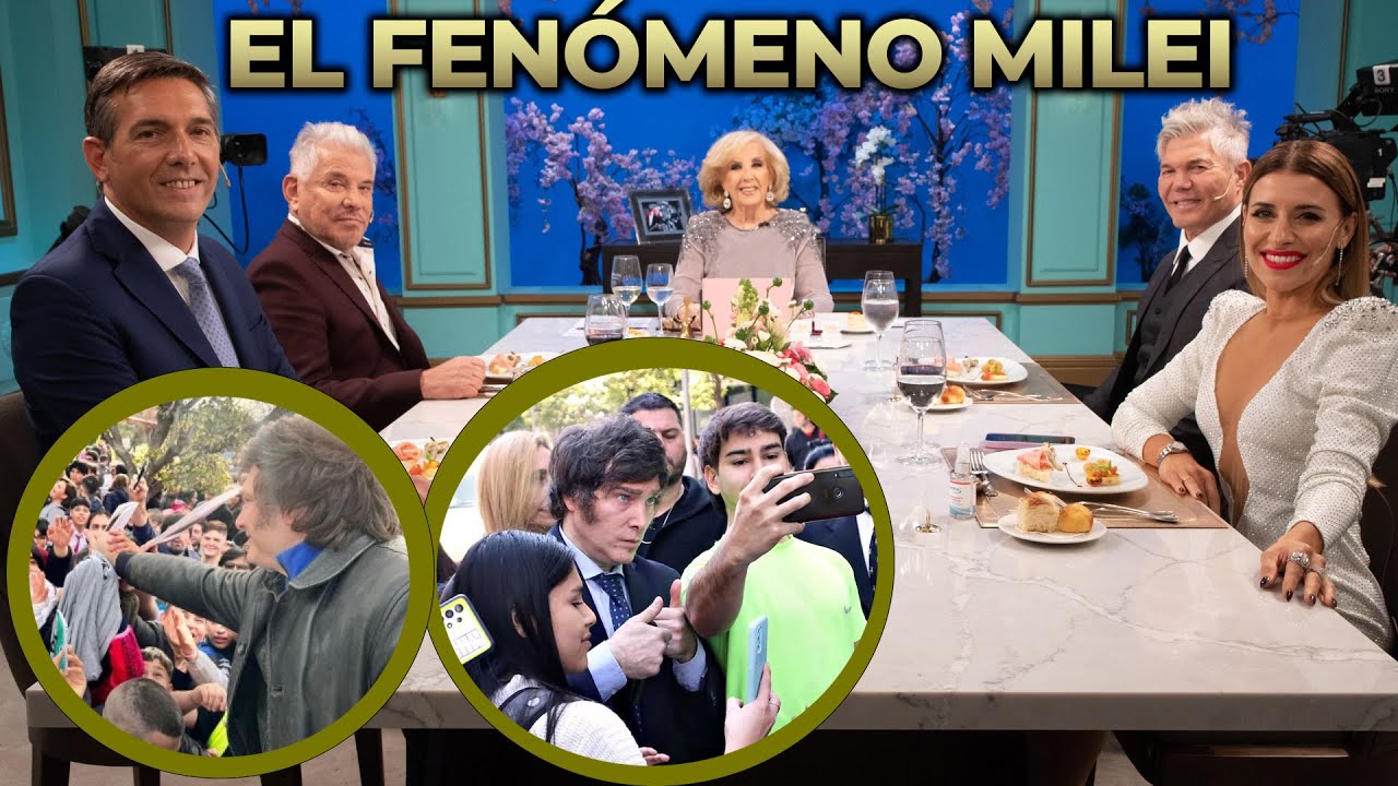 En la mesa de Mirtha se habló del fenómeno Milei y el apoyo de los jóvenes con el Presidente