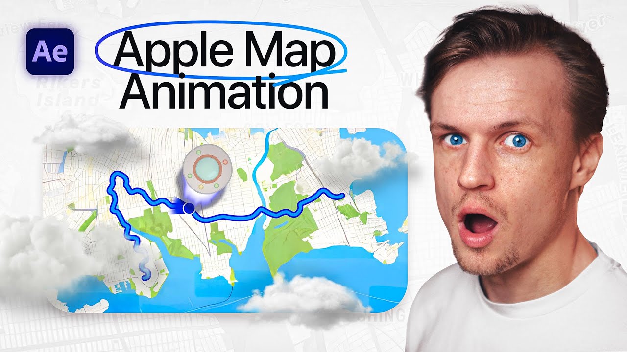 How to Create a Viral Apple-Style Map Animation in After Effects!