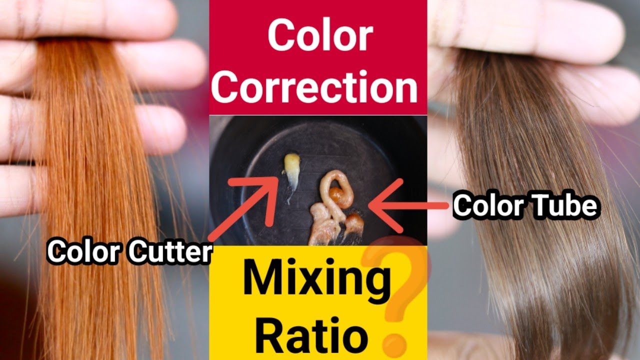 Color Correction Warm To Cool Color Tone ||Color Cutter Mixing Ratio|| Full Explained By Salonfact