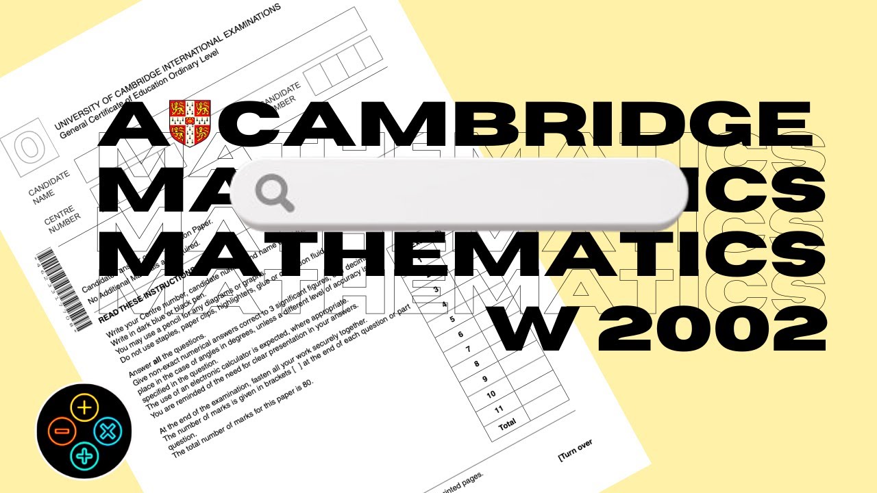 A Level Pure Mathematics P1 October November 2002 Paper 1 9709/1